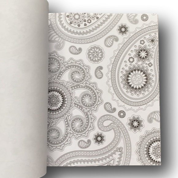 Stress Less Adult Coloring Book - Paisley Patterns - Brand New - Picture 7 of 9